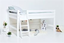 Halvhøj seng delbar, m. skrå stige, Premium 120x200 cm - Hoppekids