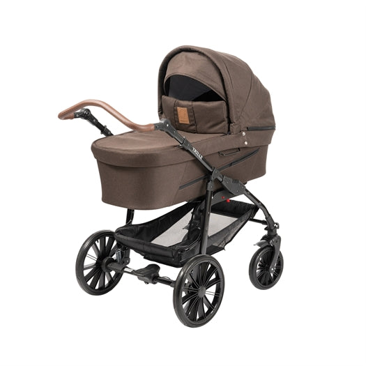 Barnevogn Trille Dream light, Chokolade Punkterfri hjul