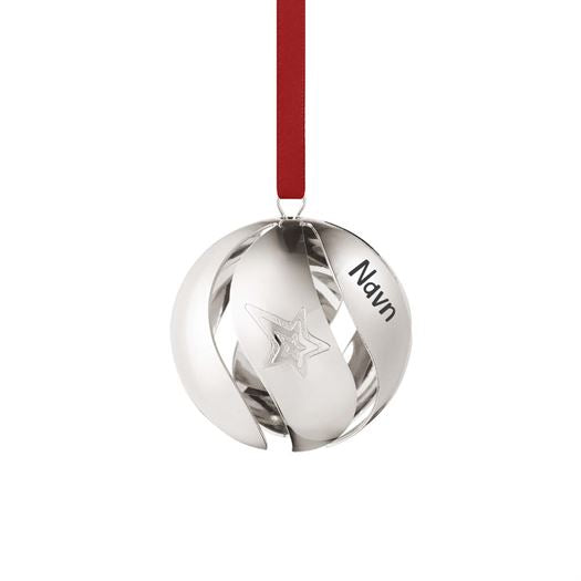 Georg Jensen julekugle 2021 i palladium - med eller uden graveret navn