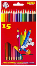 🖍️ SENSE Træfarveblyanter – 15 stk.
