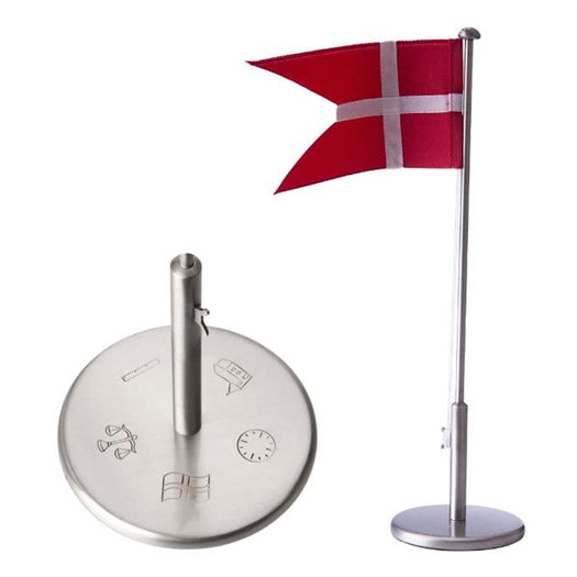 Dåbsflag graveret MED NAVN & DATA fortinnet 40cm