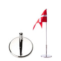 Forkromet bordflag 30 cm MED NAVN & DATO