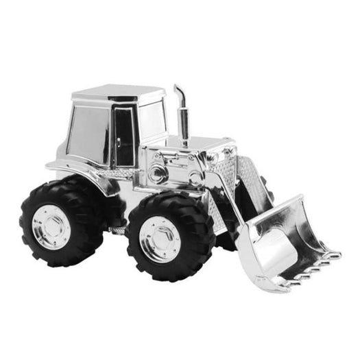 Sparebøsse Gravko MED NAVN & DATO Forkromet