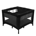 Foldbar Kravlegård Sort, 80 x 80 cm - Babytrold