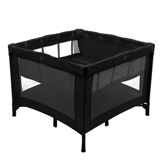 Foldbar Kravlegård Sort, 80 x 80 cm - Babytrold