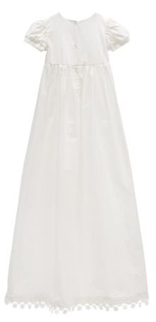 Smuk Naturhvid/ivory dåbskjole i 100% bomuld - Jocko