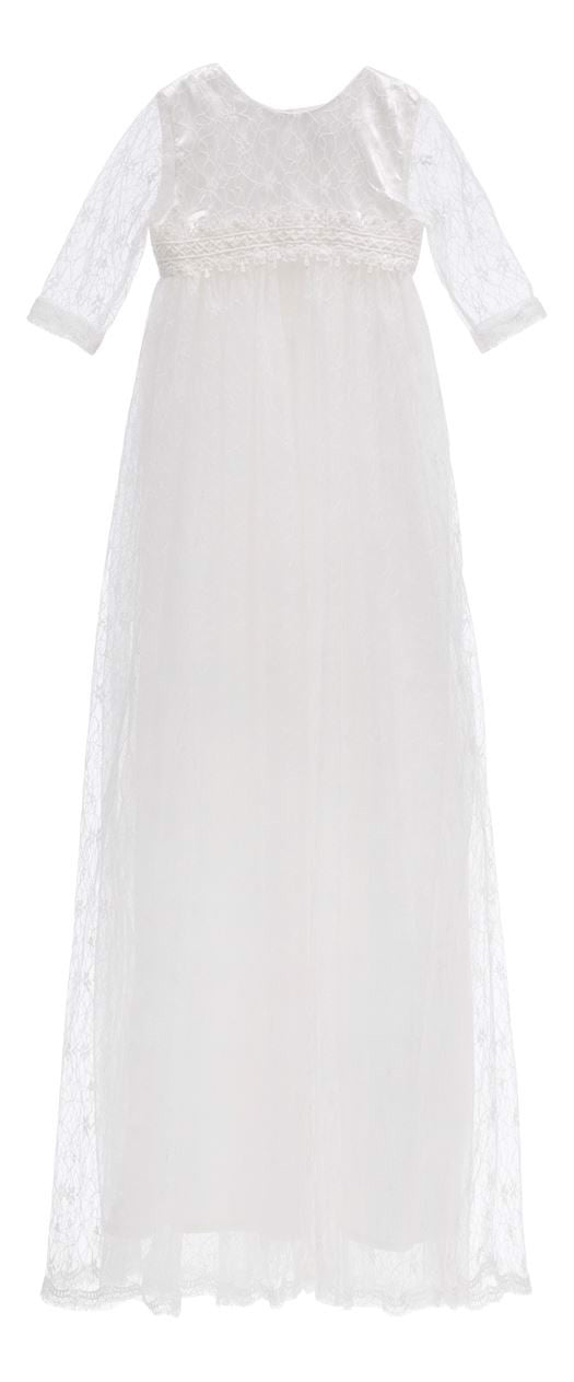 Dåbskjole, lang elfenbensfarvet - Jocko