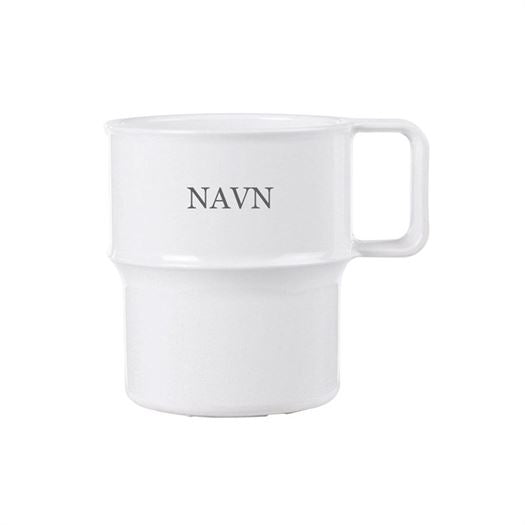 Mepal stabelkrus 280 ml MED NAVN - Hvid