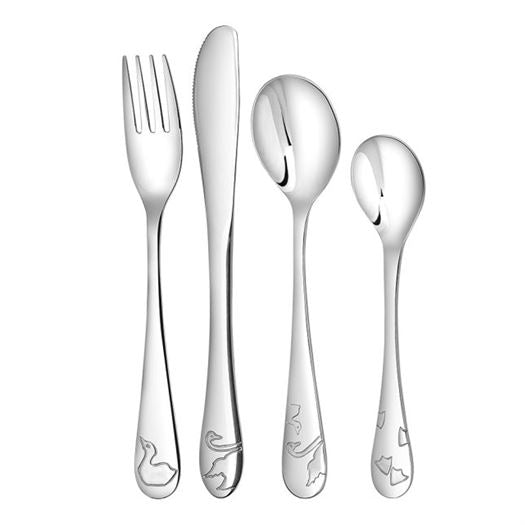 Børnebestik med Den grimme ælling - med eller uden navn og dato