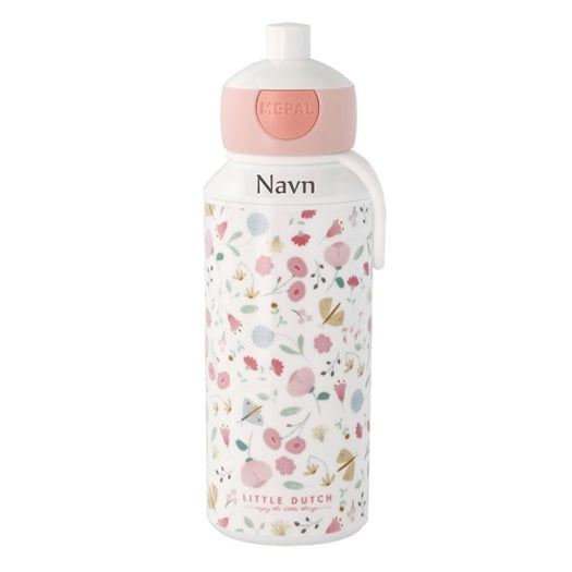 Mepal pop-up drikkedunk MED NAVN - Flowers & Butterflies