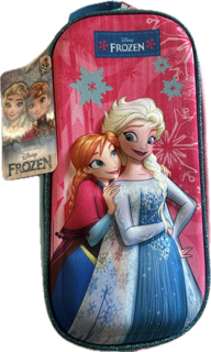 Disney Frozen Penalhus – Tube/Etui med Elsa & Anna 3d, pink, 12x26x5 cm