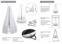 3 i 1 Hængevugge, kravlegård og gynge - Memola