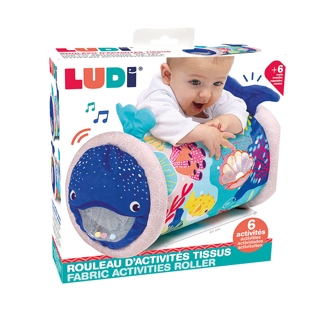 LUDI Oppustelig luksus Cylinder - Hval