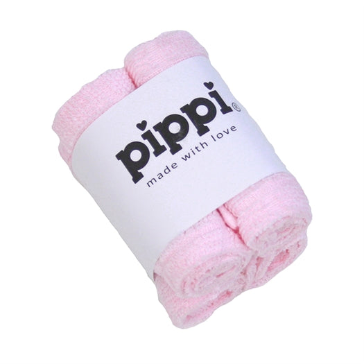 Vaskeklude, 4 stk. Lyserød - Pippi