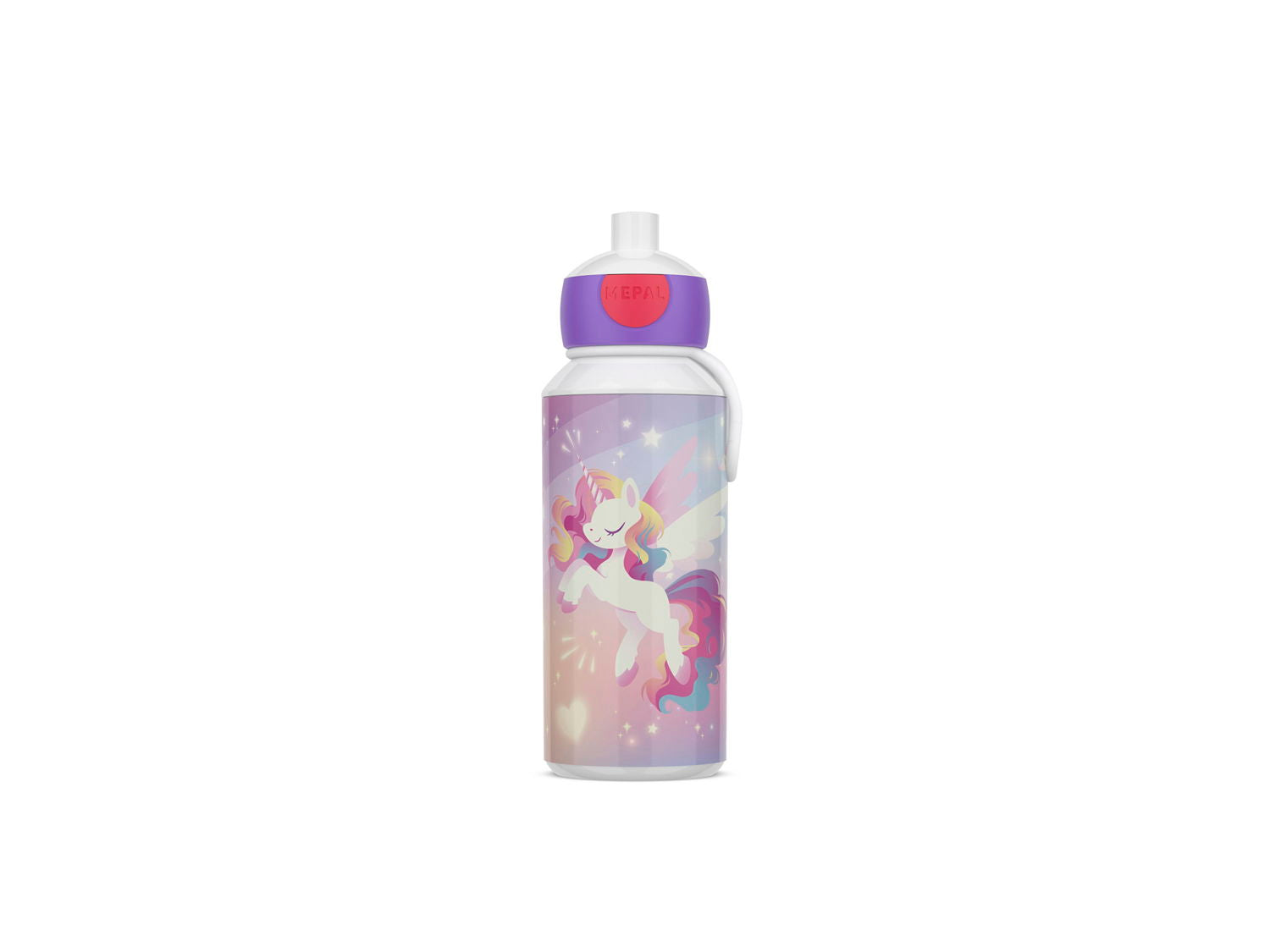 Drikkeflaske Pop-up Campus 400 ml Unicorn Glow