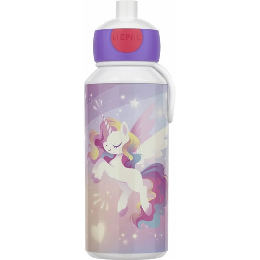 Mepal pop-up drikkedunk MED NAVN - Unicorn Glow 400 ml