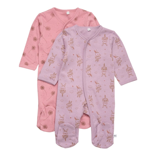 Natdragter med knapper og fødder - Rosa STR 68