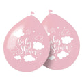 Pink Baby Shower Girl Balloner 30cm - 8 stykker