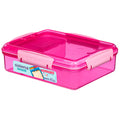 Sistema  madkasse sæt Snack Attack Duo and Bottle Lunch Pink