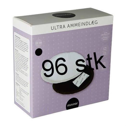 Ammeindlæg Ultra, 96 stk. Sorte - Mininor - 4 pakker i alt 96 stk.