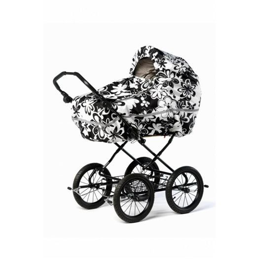 Trille Regnslag til Tvilling Barnevogn, Retro Blomster