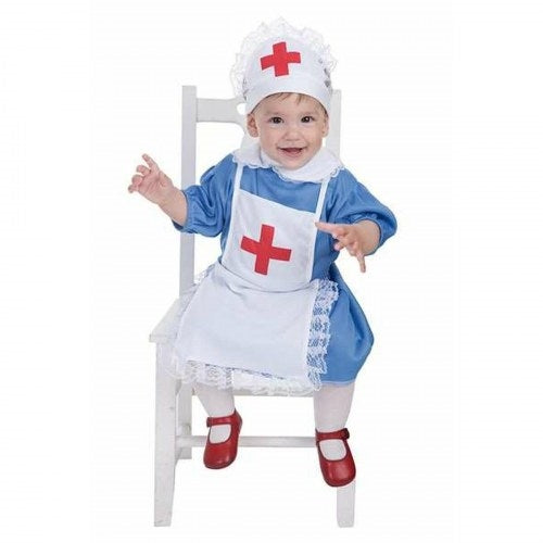 Baby kostume - Sygeplejerske, 104 str. 3-4 år (3 dele) lilla er kjole