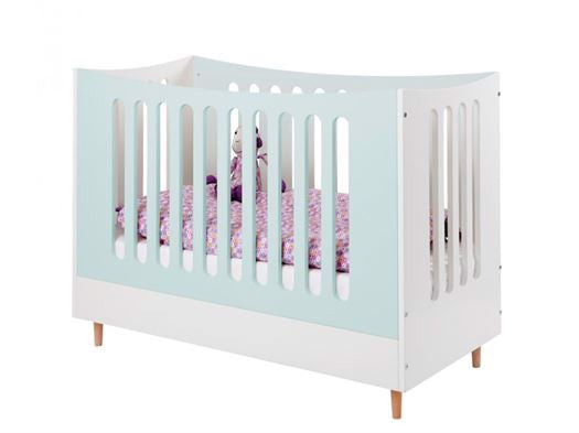 Tremmeseng med tremmegavl, 70 x 140 cm Specialfarve - Manis-h