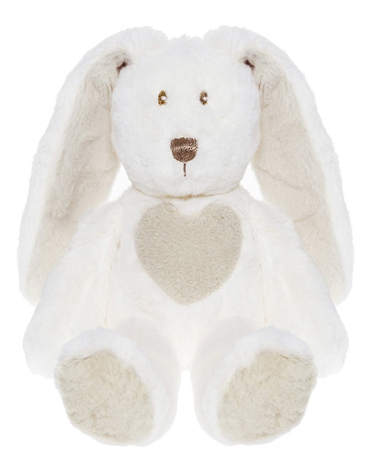 Bamse Teddy Cream Kanin hvid med Gråt hjerte - Teddykompaniet