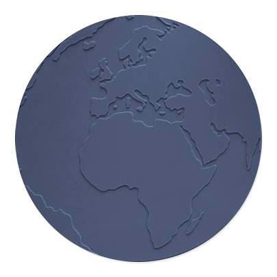 Dækkeserviet Atlas, Blå - KG Design