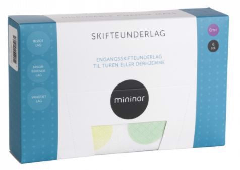 Skifteunderlag Engangs 6 stk. - Mininor