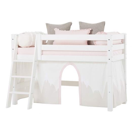 Forhæng, Winter Wonderland til halvhøj- og etageseng 200 cm - Hoppekids