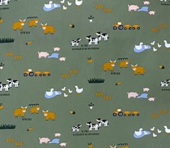 Junior sengetøj Bondegård, Grøn - Nørgaard Madsen