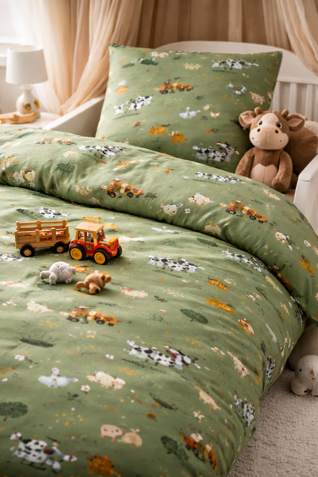 baby sengetøj Bondegård, Grøn - Nørgaard Madsen