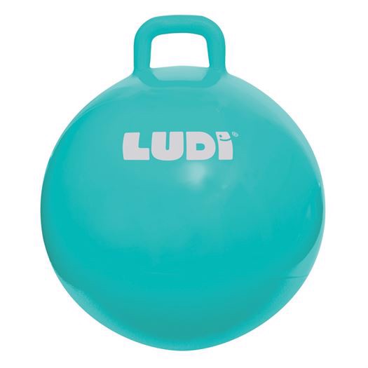 Hoppebold til børn 55 cm, Turkis - Ludi