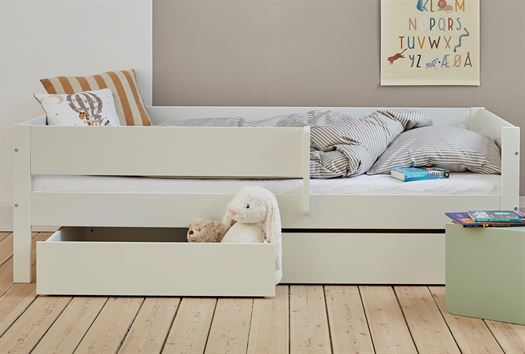 Juniorseng med sengehest og skuffer, 160 cm - Huxie by Manis-h