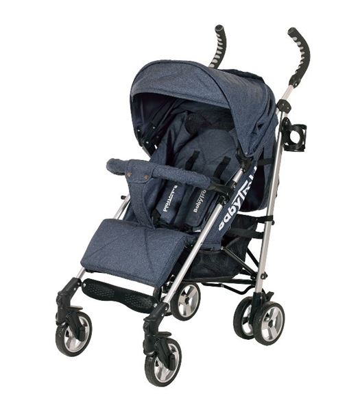 Klapvogn Trille GO, Blå Denim - Babytrold