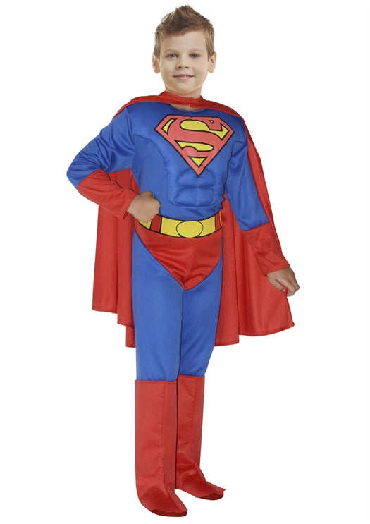 Klassisk Superman Børnekostume 8-10 år