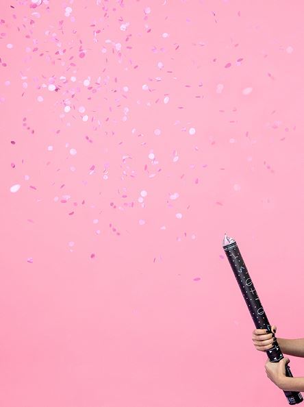 Konfettirør, Gender Reveal - Lyserød