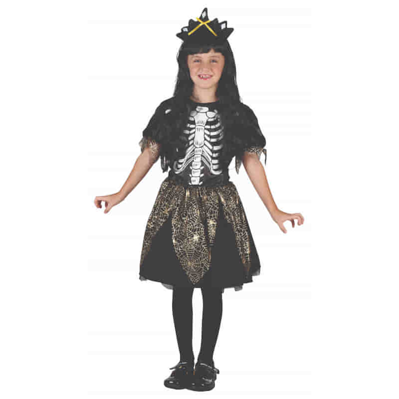 Skelet / Heks Kostume – Str. 120 cm
