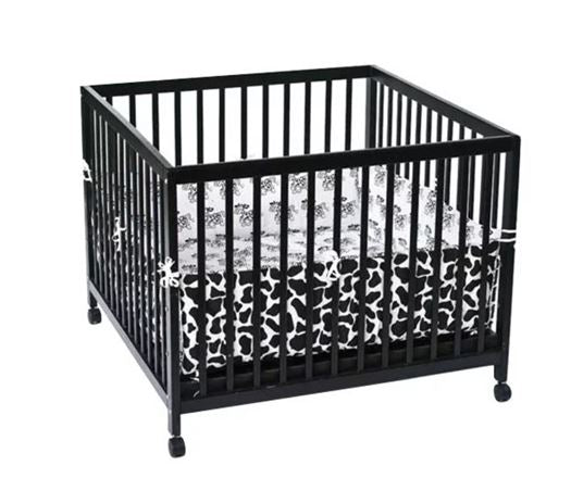 Kravlegård Sort, 80 x 80 cm - Babytrold