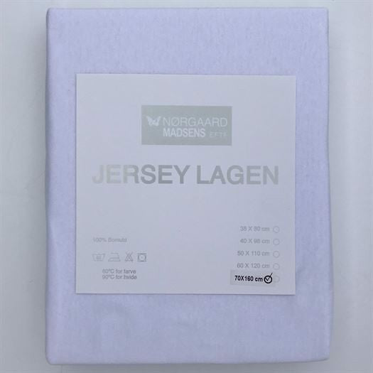 Lagen Jersey  70x140 cm Hvid - Nørgaard Madsen