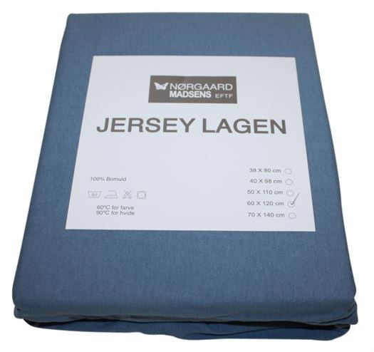 Lagen Jersey 70x160 cm Blue Mirage - Nørgaard Madsen