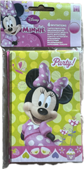 MINNIE MOUSE - Indbydelser 6 stk.