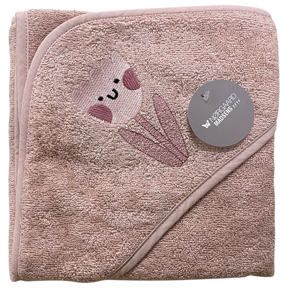 Badeslag i mauve med tulipan 100x100 cm - Nørgaard Madsen