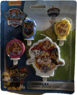 Paw Patrol kagelys, 4 stk