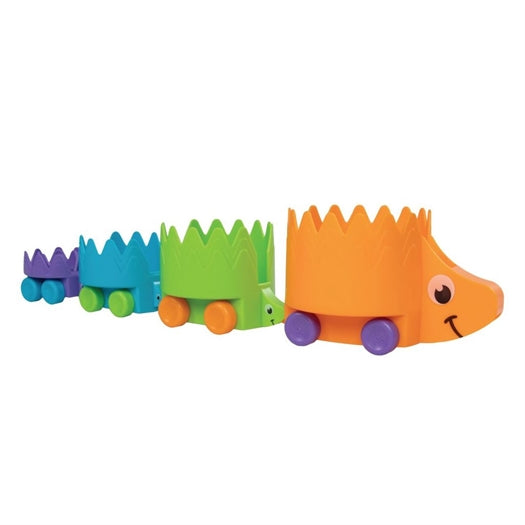 🚂 Pindsvin-toget fra Fat Brain Toys – leg, lær og bevæg dig! 💛Fat Brain