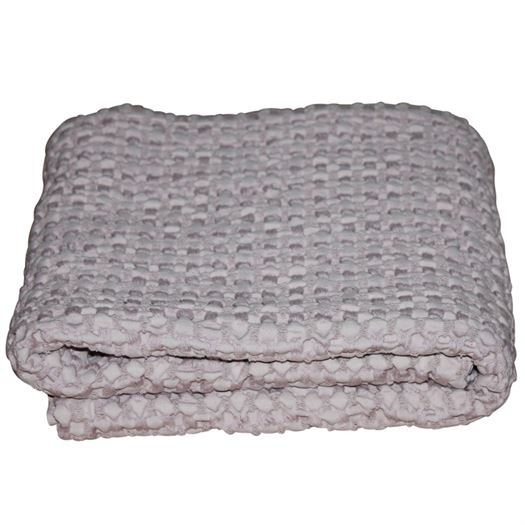 Plaid, vaflet tæppe 75x100 cm, sand - Nørgaard Madsen