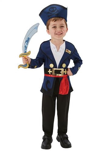 🏴‍☠️ Jake the Pirate Deluxe Kostume – Klar til skattejagt str. 3-4 år