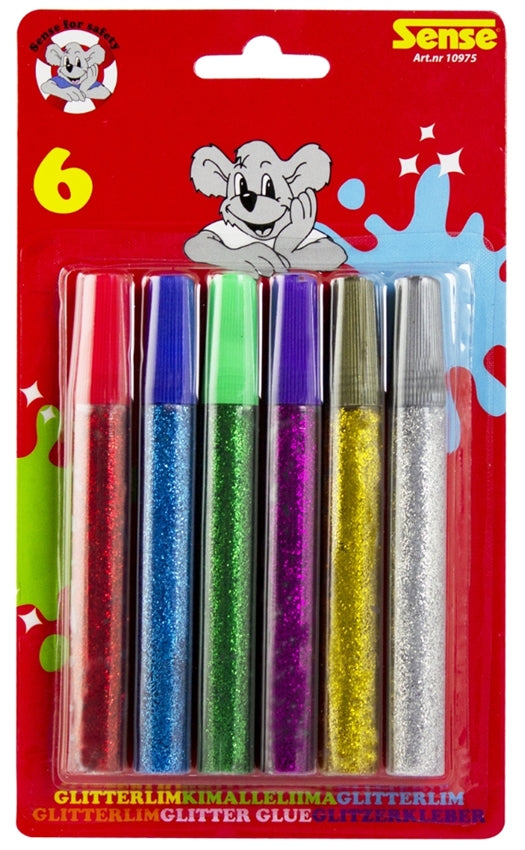 SENSE - Glitterlim – 6 stk. (Blisterpakke)