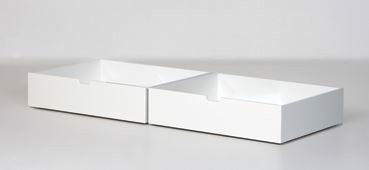 Sengeskuffer til juniorseng 2 stk, 160 cm Snow white - Manis-h